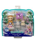 Muñeca Enchantimals Reindeer con familia mascotas