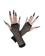 Guantes mitones negros largos