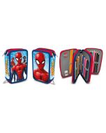 Estuche 3 Cremalleras Spiderman