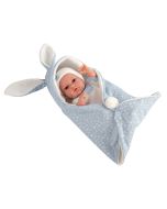 Muñeca Elegance 33 cm azul con nana