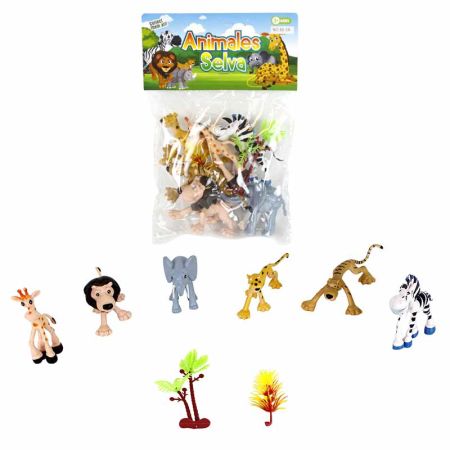 Conjunto 8 animales PVC