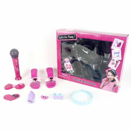 Set popstar con 9 accesorios luz y sonido