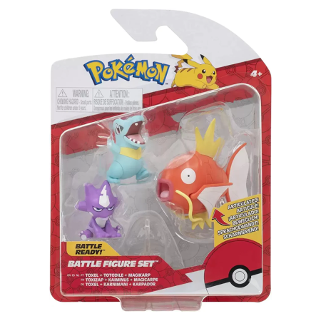 Pokemon multipack Toxel, Totodile, Magikarp