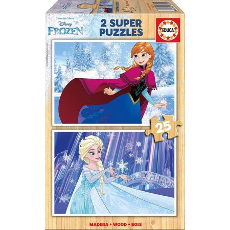 Educa puzzle madera 2x25 Frozen