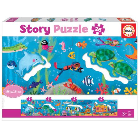 Puzzle Panorámico 26 pcs Story Mundo Submarino