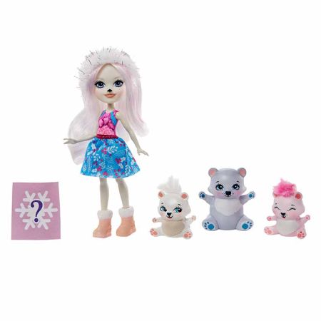 Muñeca Enchantimals Pristina Oso Polar y Família