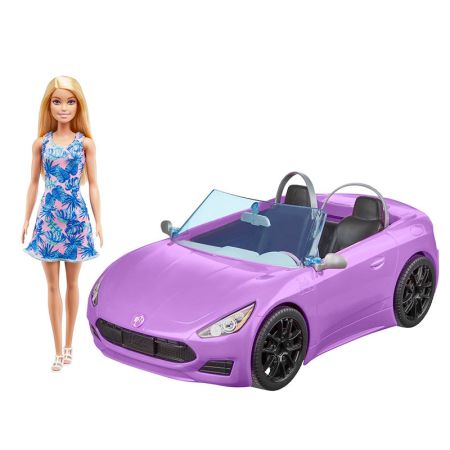 Muñeca Barbie y su descapotable