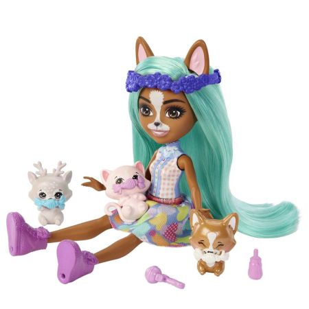 Muñeca Enchantimals Baby Bffs Crizia Corgi