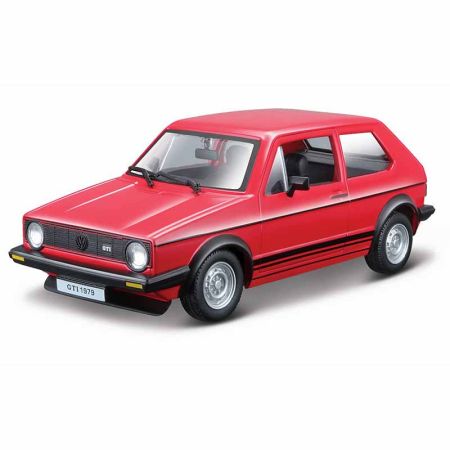 Coche Burago 1/24 VW Golf MK1 GTI (1979) rojo