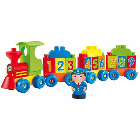 Abrick tren números y letras con figura