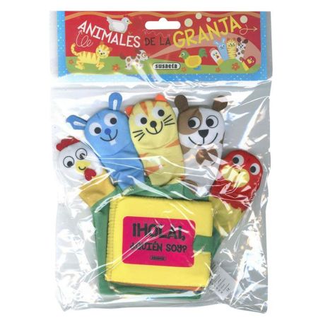 Libro Animales de la granja Dedomarionetas