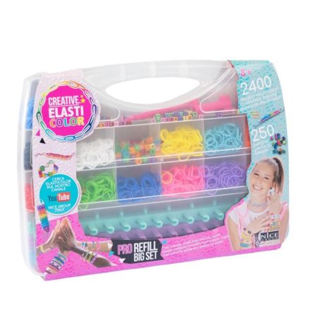 Set de creación de pulseras elásticas 2400 uds