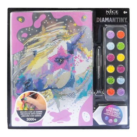 Diamantiny pintar con diamantes acuarela unicornio