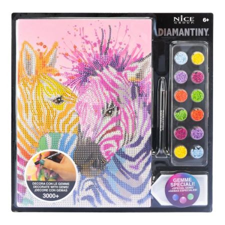 Diamantiny pintar con diamantes acuarela zebras