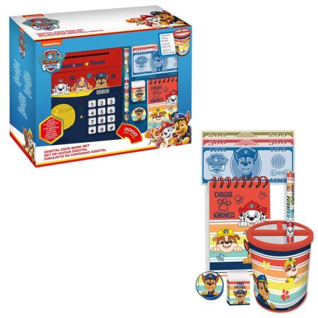 Hucha digital con reloj Patrulla Canina