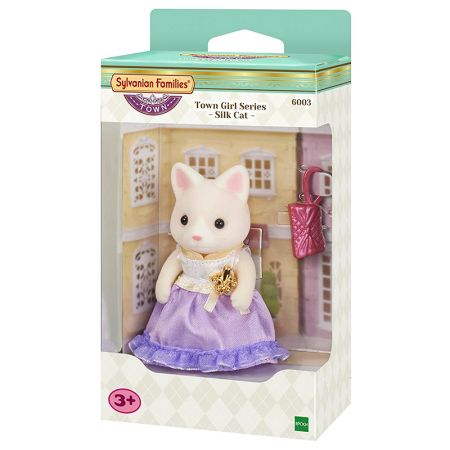 Sylvanian Families Town Series Niña Gato de Seda