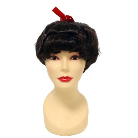 Peluca Cheer leader marron adulto Carnaval